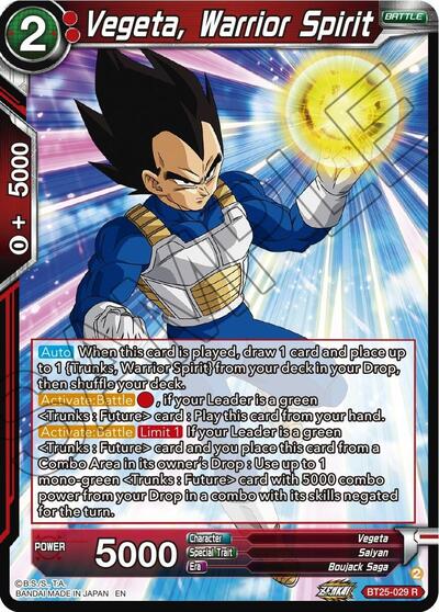 Vegeta, Warrior Spirit - BT25-029