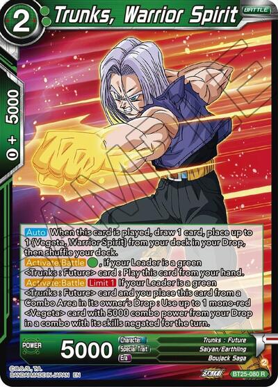 Trunks, Warrior Spirit BT25-080