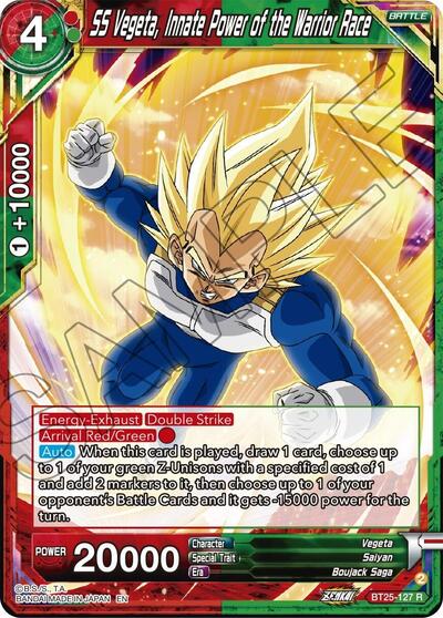 SS Vegeta, Innate Power of the Warrior Race BT25-127