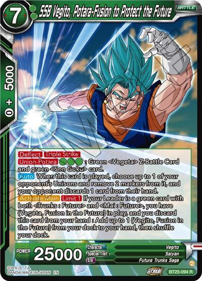 SSB Vegito, Potara-Fusion to Protect the Future Card Masters SSB Vegito, Potara-Fusion to Protect the Future Card Masters