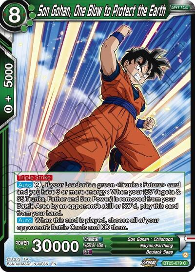 Son Gohan, One Blow to Protect the Earth BT25-079