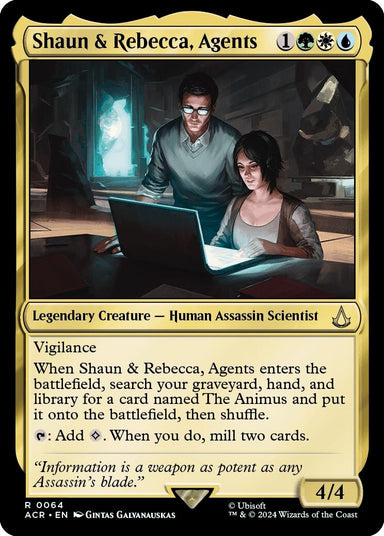Image for Shaun & Rebecca, Agents (64) (ACR) - Magic: The Gathering