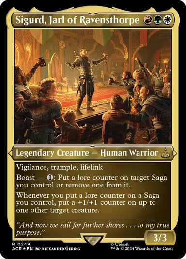 Image for Sigurd, Jarl of Ravensthorpe (Foil Etched) (249) (ACR) - Magic: The Gathering