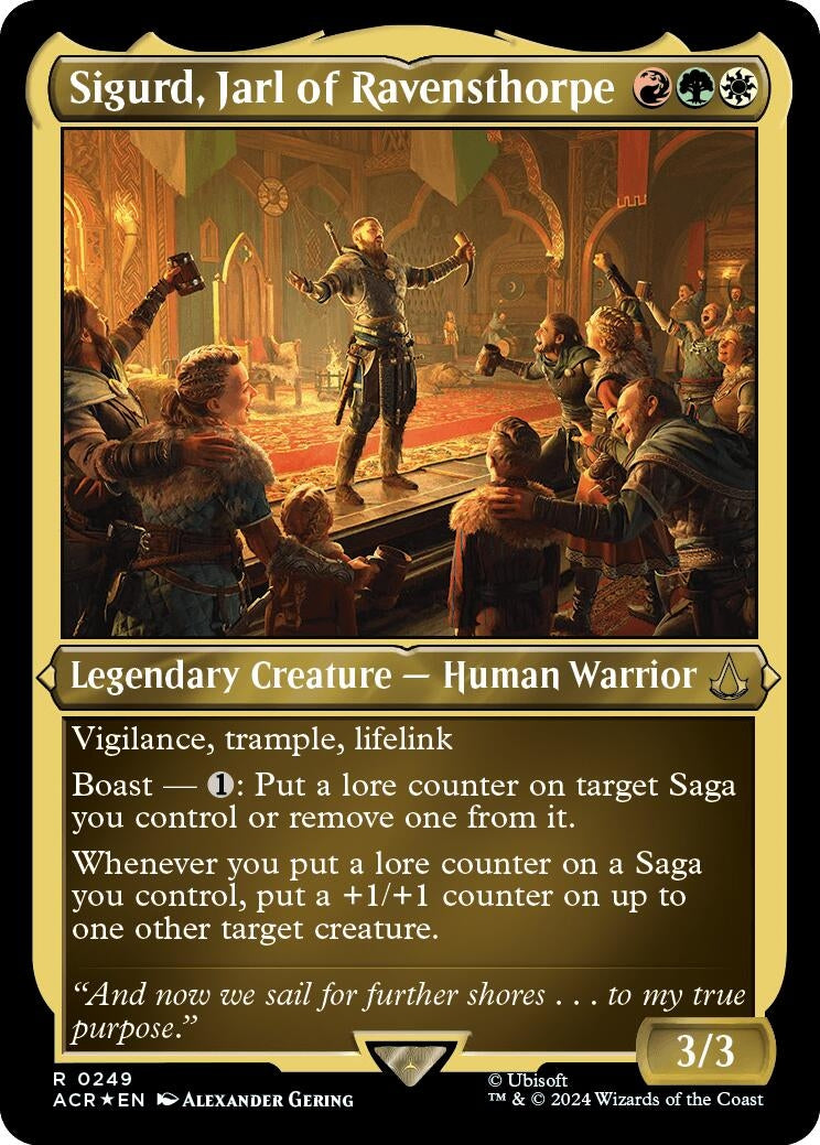 Image for Sigurd, Jarl of Ravensthorpe (Foil Etched) (249) (ACR) - Magic: The Gathering