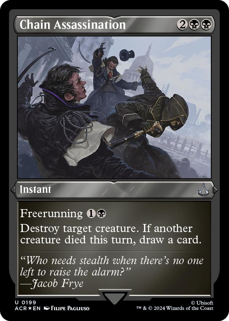 Image for Chain Assassination (Foil Etched) (199) (ACR) - Magic: The Gathering