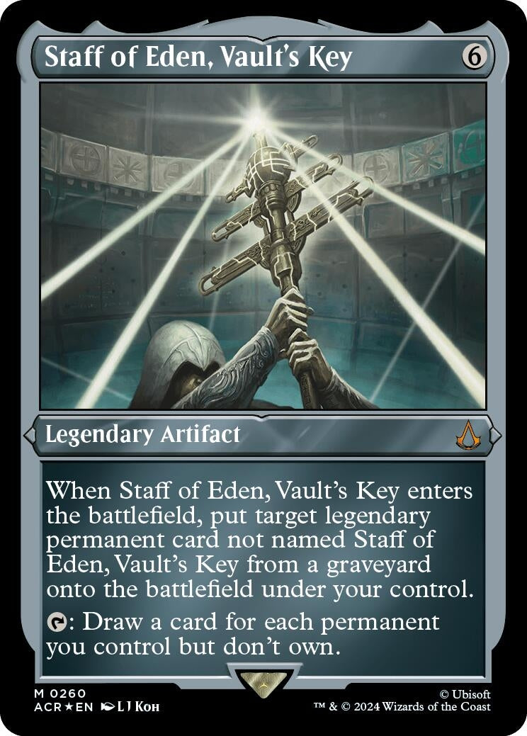 Image for Staff of Eden, Vault's Key (Foil Etched) (260) (ACR) - Magic: The Gathering