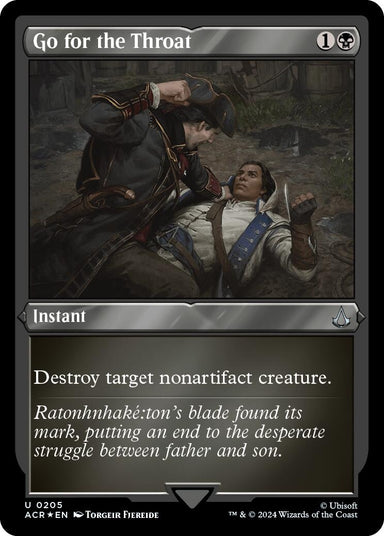 Image for Go for the Throat (Foil Etched) (205) (ACR) - Magic: The Gathering