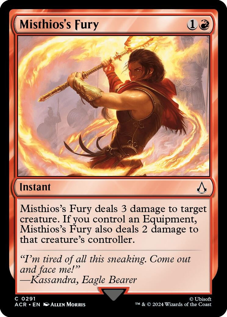 Image for Misthios's Fury (291) (ACR) - Magic: The Gathering