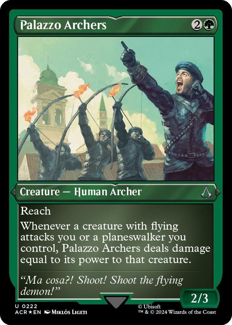 Image for Palazzo Archers (Foil Etched) (222) (ACR) - Magic: The Gathering