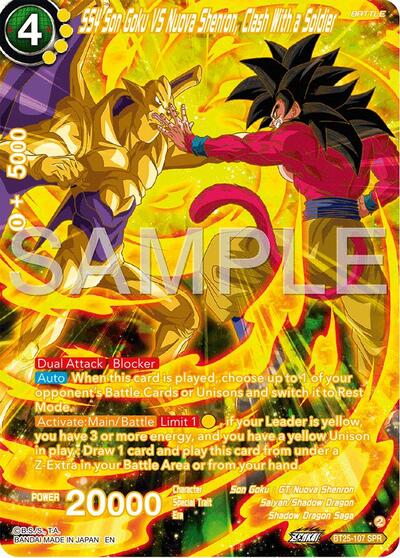 SS4 Son Goku Vs Nuova Shenron, Clash With a Soldier (SPR) - BT25-107