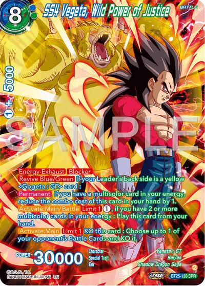 SS4 Vegeta, Wild Power of Justice (SPR) - BT25-133