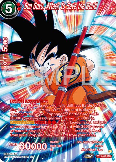 Son Goku, Attack to Save the World (SPR) - BT25-009