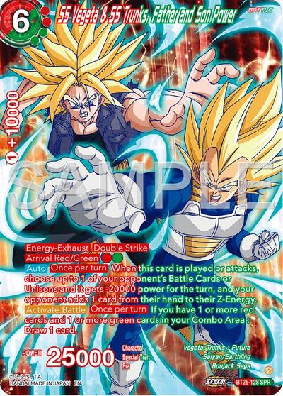 SS Vegeta & SS Trunks, Father and Son Power (SPR) - BT25-128