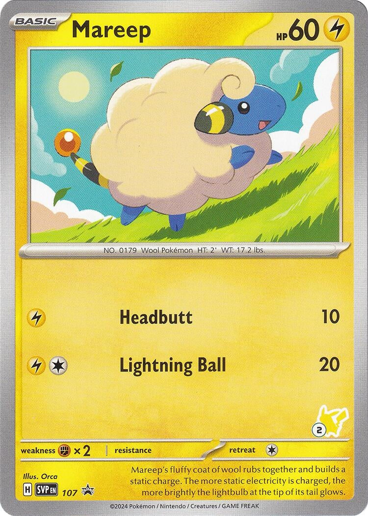 Image for Mareep - Pikachu 2 (107) (Battle Academy 2024) (BA24) - Pokemon