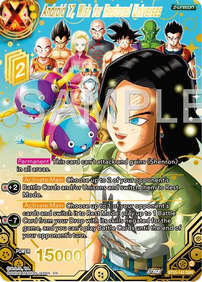 Android 17, Wish for Restored Universes (DBR) BT25-143