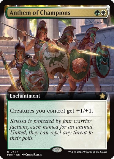 Image for Anthem of Champions (Extended Art) (477) (Foundations) - Magic: The Gathering