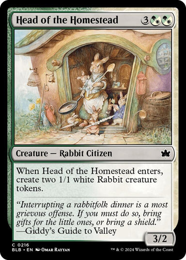 Image for Head of the Homestead (216) - Magic: The Gathering