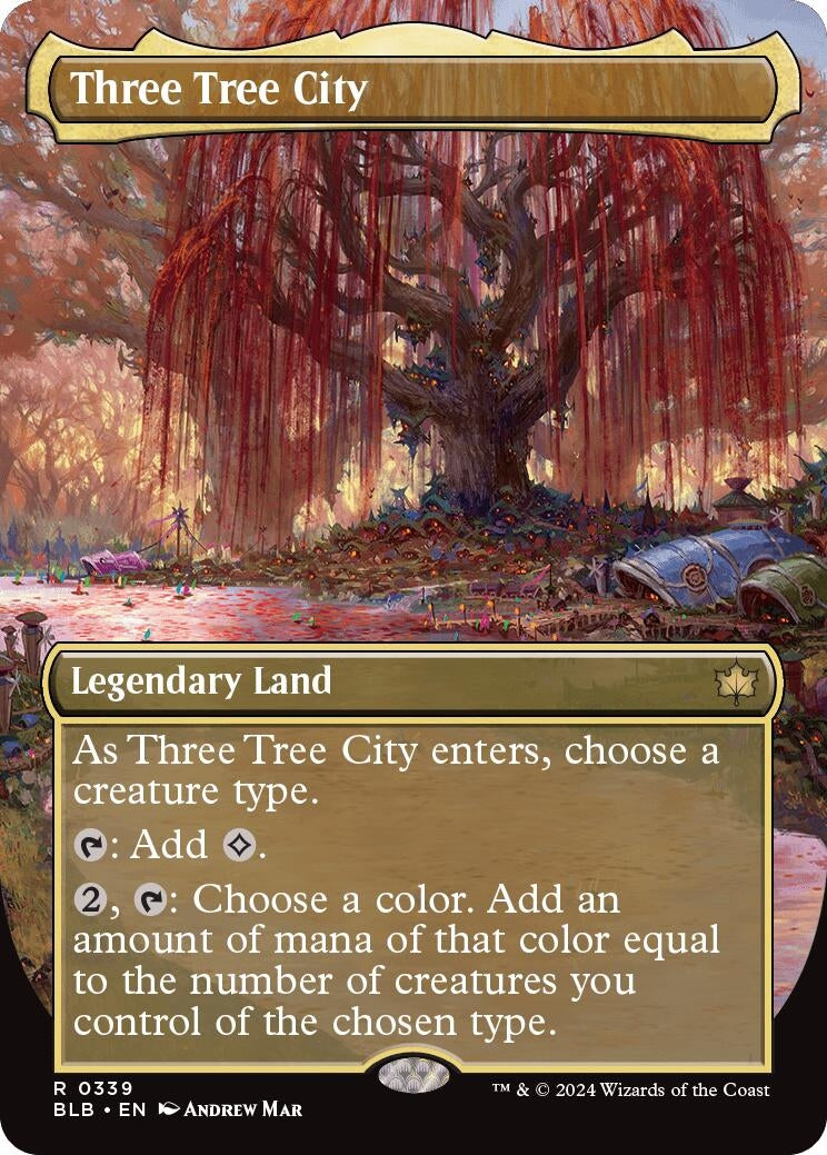 Image for Three Tree City (Borderless) (0339) (339) - Magic: The Gathering