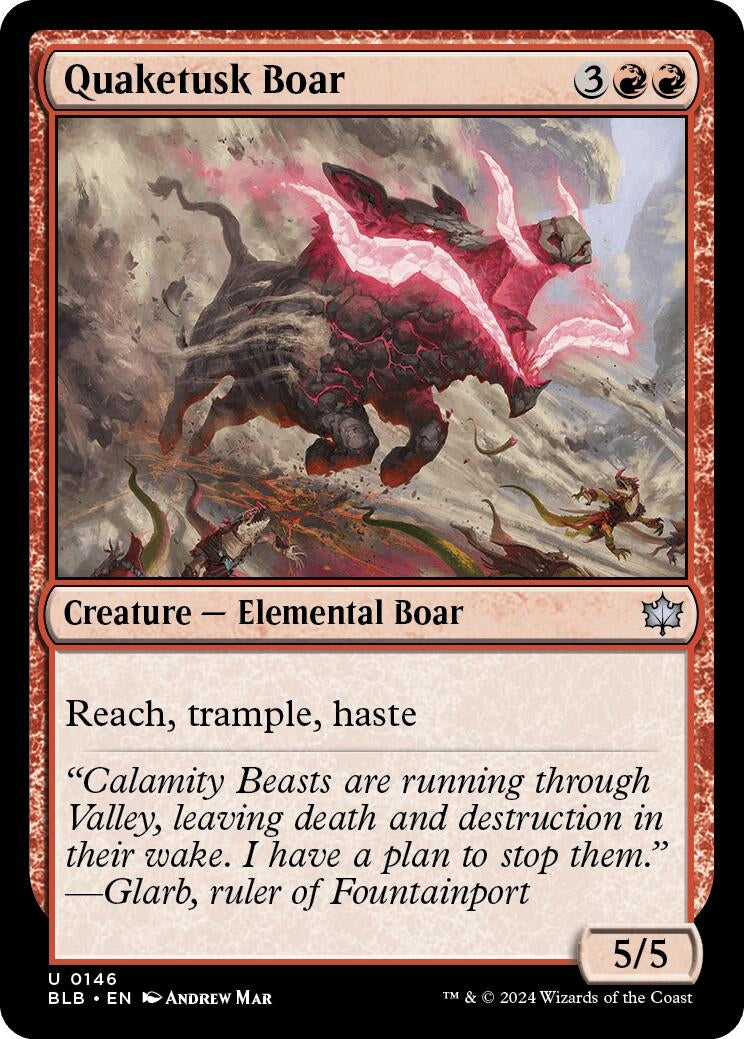 Image for Quaketusk Boar (146) - Magic: The Gathering