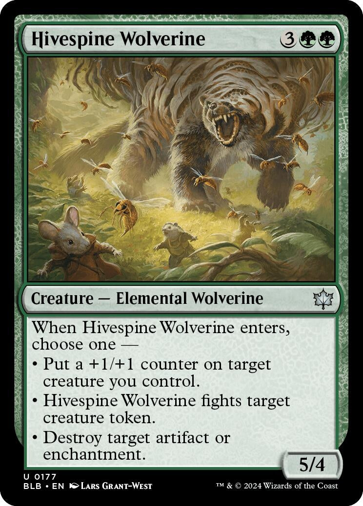 Image for Hivespine Wolverine (177) - Magic: The Gathering