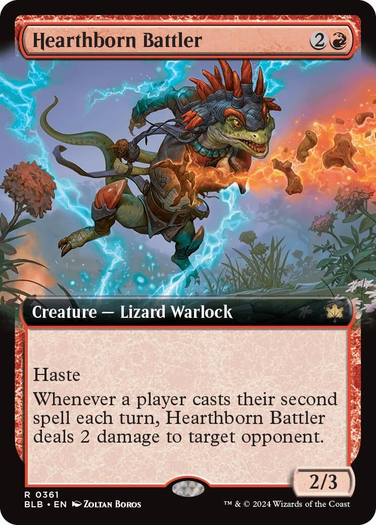 Image for Hearthborn Battler (Extended Art) (361) - Magic: The Gathering