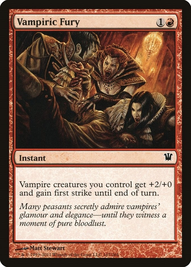 Image for Vampiric Fury (167) (Innistrad) (ISD) - Magic: The Gathering