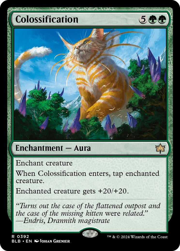 Image for Colossification (392) (BLB) - Magic: The Gathering