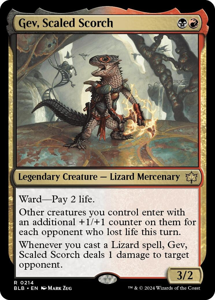Image for Gev, Scaled Scorch (214) - Magic: The Gathering