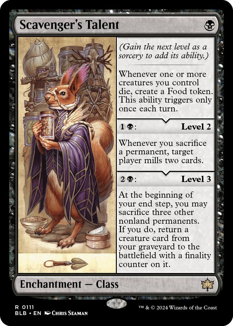Image for Scavenger's Talent (111) - Magic: The Gathering
