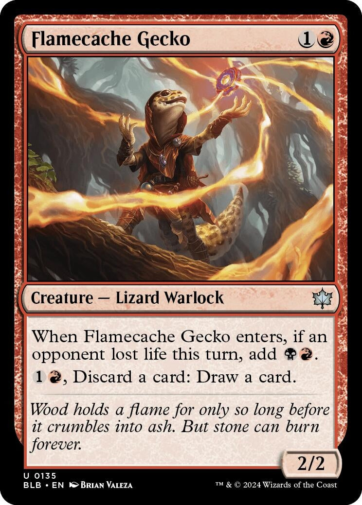 Image for Flamecache Gecko (135) - Magic: The Gathering