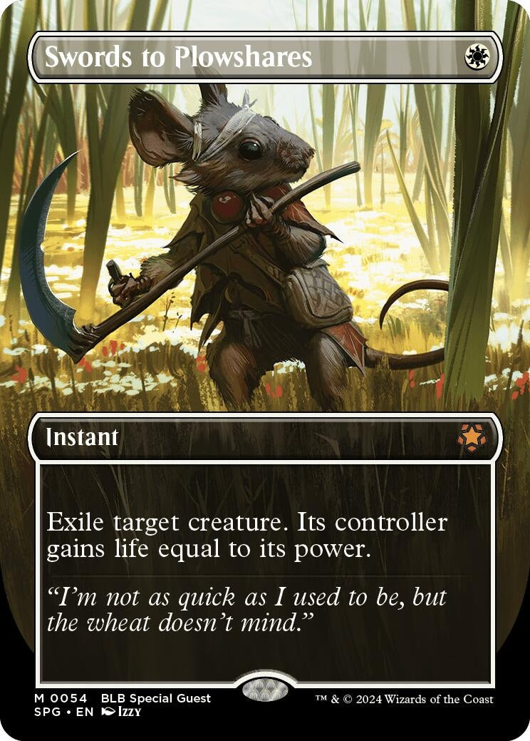 Image for Swords to Plowshares (Borderless) (54) (Special Guests) - Magic: The Gathering