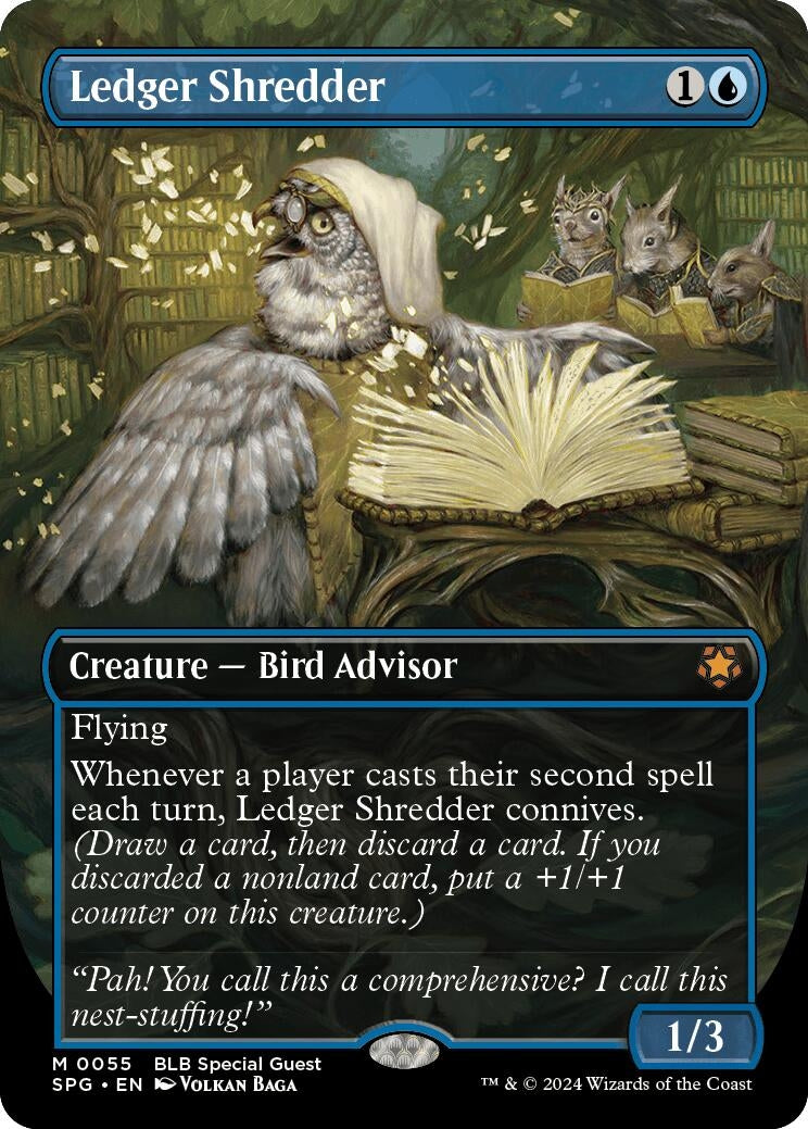 Image for Ledger Shredder (Borderless) (55) (Special Guests) - Magic: The Gathering