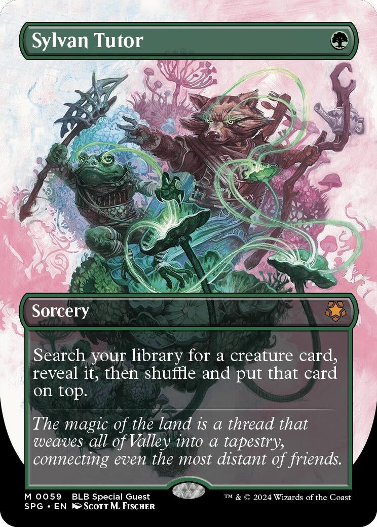 Image for Sylvan Tutor (Borderless) (59) (Special Guests) - Magic: The Gathering