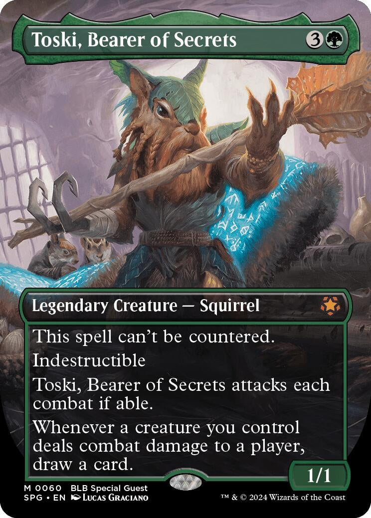 Image for Toski, Bearer of Secrets (Borderless) (60) (Special Guests) - Magic: The Gathering
