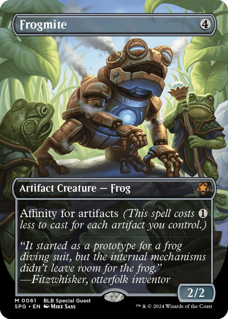 Image for Frogmite (Borderless) (61) (Special Guests) - Magic: The Gathering