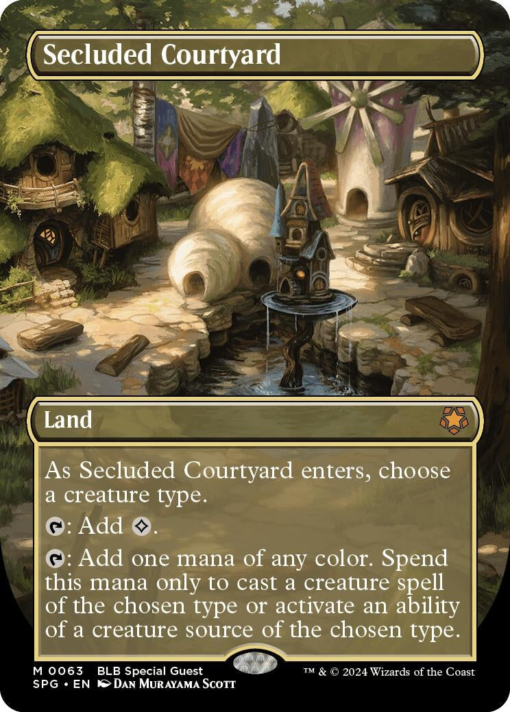 Image for Secluded Courtyard (Borderless) (63) (Special Guests) - Magic: The Gathering