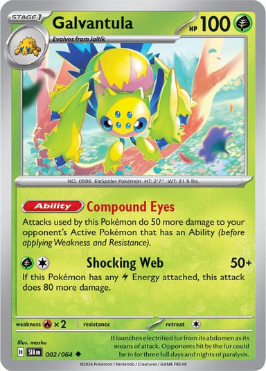 Image for Galvantula (002/064) (SV: Shrouded Fable) (SFA) - Pokemon