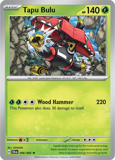 Image for Tapu Bulu (006/064) (SV: Shrouded Fable) (SFA) - Pokemon