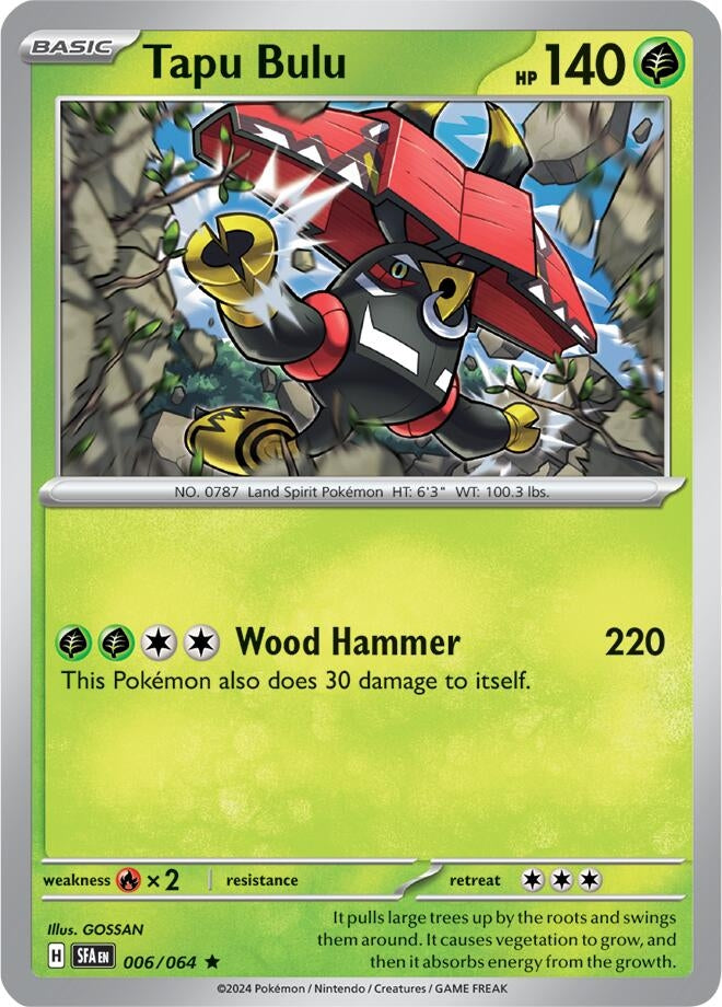 Image for Tapu Bulu (006/064) (SV: Shrouded Fable) (SFA) - Pokemon