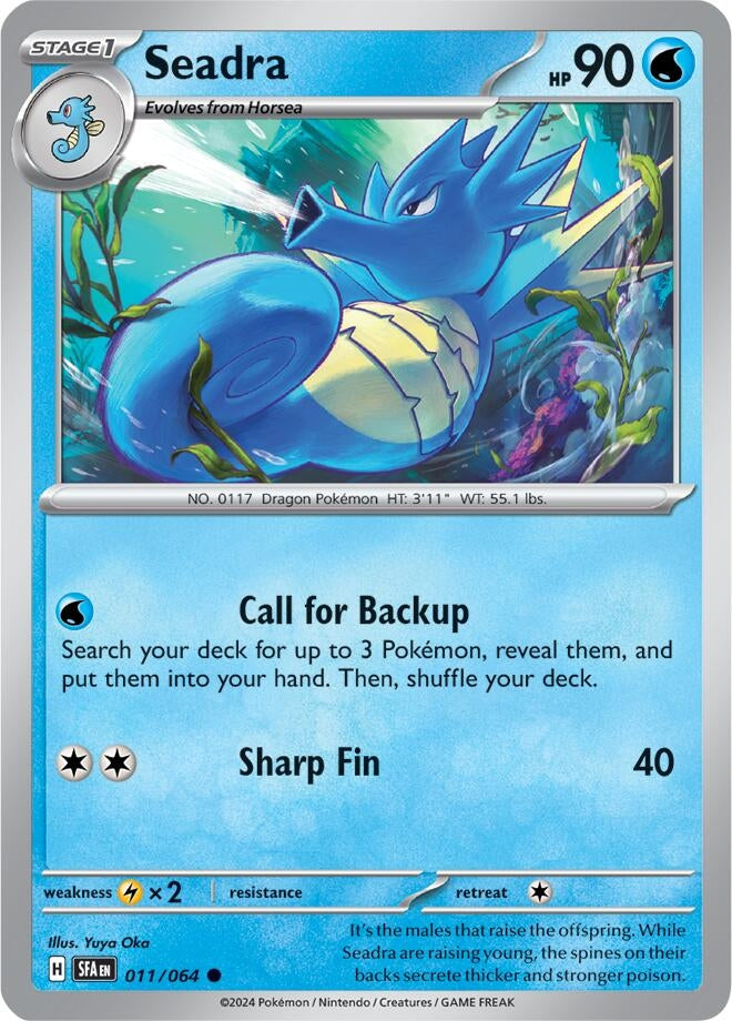 Image for Seadra (011/064) (SV: Shrouded Fable) (SFA) - Pokemon
