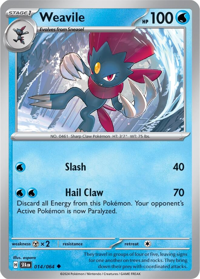 Image for Weavile (014/064) (SV: Shrouded Fable) (SFA) - Pokemon