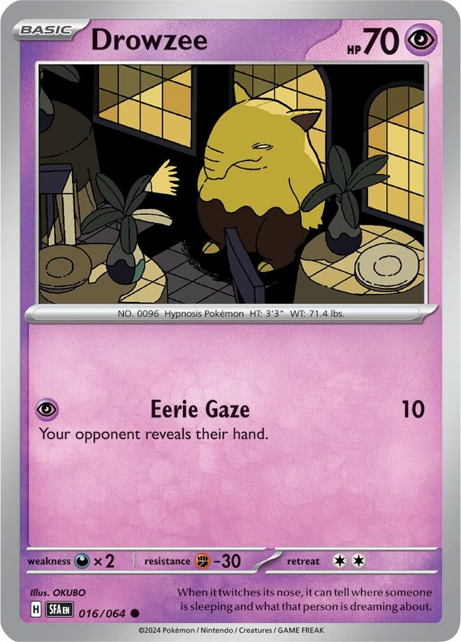 Image for Drowzee (016/064) (SV: Shrouded Fable) (SFA) - Pokemon