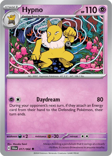 Image for Hypno (017/064) (SV: Shrouded Fable) (SFA) - Pokemon