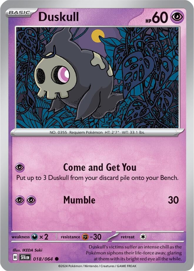 Image for Duskull (018/064) (SV: Shrouded Fable) (SFA) - Pokemon