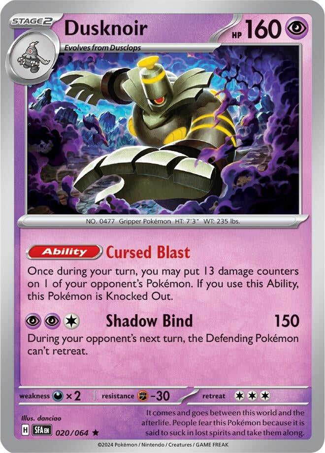 Image for Dusknoir (020/064) (SV: Shrouded Fable) (SFA) - Pokemon