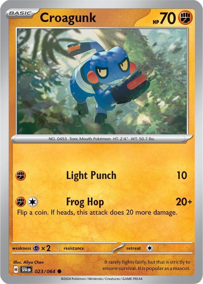 Image for Croagunk (023/064) (SV: Shrouded Fable) (SFA) - Pokemon