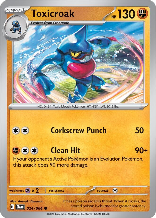 Image for Toxicroak (024/064) (SV: Shrouded Fable) (SFA) - Pokemon