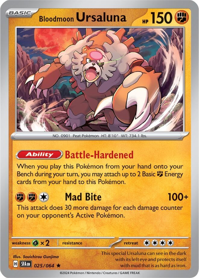 Image for Bloodmoon Ursaluna (025/064) (SV: Shrouded Fable) (SFA) - Pokemon