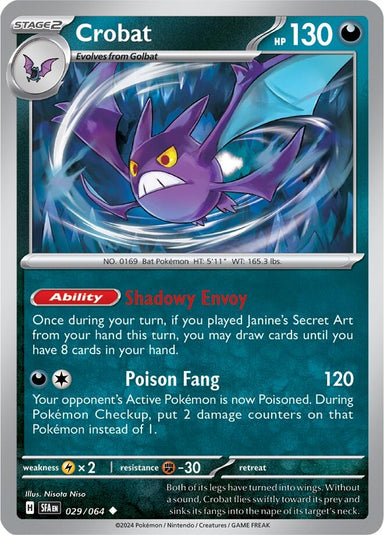 Image for Crobat (029/064) (SV: Shrouded Fable) (SFA) - Pokemon
