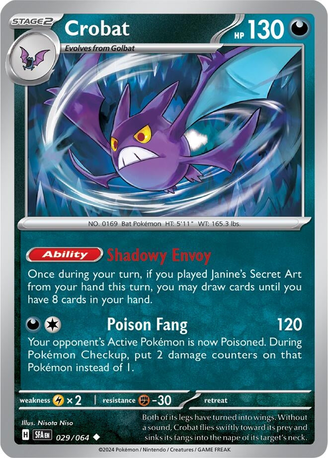 Image for Crobat (029/064) (SV: Shrouded Fable) (SFA) - Pokemon